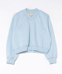 MICHAEL KORS | Vネック クロップ MK スウェットシャツ(スウェット)