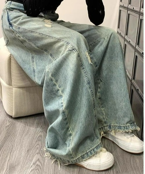 REBALANCE（リバランス）の「ダメージデニム（デニムパンツ・レディース・A・MEDIUM/LARGE/X-LARGE）」の4枚目の写真