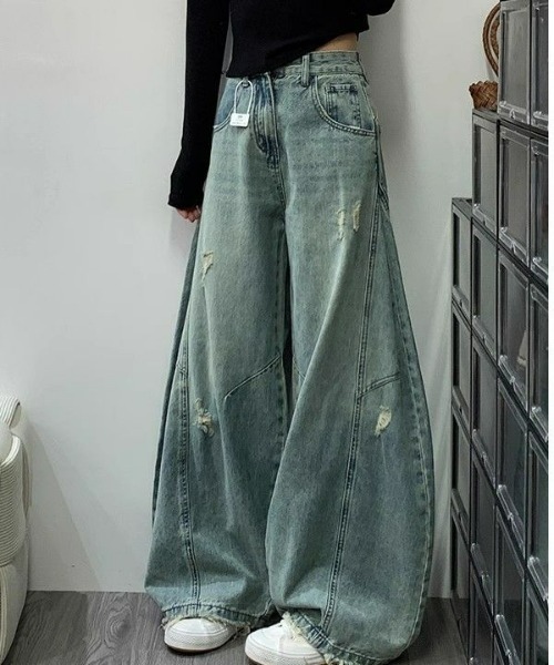 REBALANCE（リバランス）の「ダメージデニム（デニムパンツ・レディース・A・MEDIUM/LARGE/X-LARGE）」の5枚目の写真