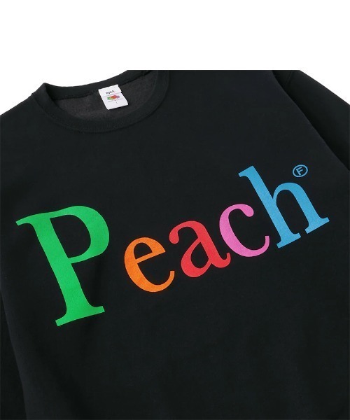 byeA.(バイエー)の「bye A./バイエー/NOT APPLE SWEAT PEACH(スウェット・メンズ・ブラック・L/XL)」の3枚目の写真