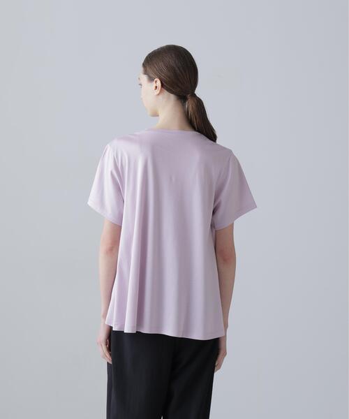 ADORE(アドーア)の「◆コットンスムースAラインプルオーバー(Tシャツ/カットソー・レディース・ピンク/ホワイト/ネイビー・38)」の10枚目の写真