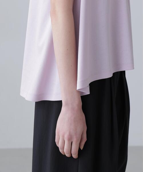 ADORE(アドーア)の「◆コットンスムースAラインプルオーバー(Tシャツ/カットソー・レディース・ピンク/ホワイト/ネイビー・38)」の7枚目の写真