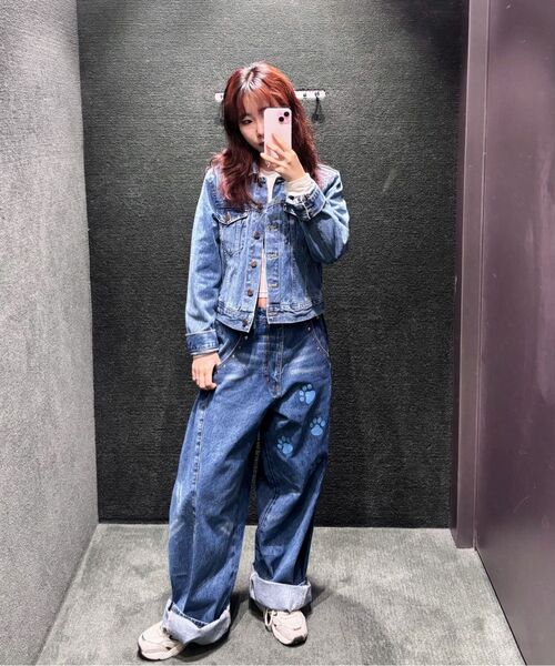 RuNaKi'Hu'(ルナキフ)の「WXJ002 ホットフィックスヴィンテージウォッシュデニムジャケット (ブルー)(デニムジャケット・レディース・その他・2/1)」の5枚目の写真