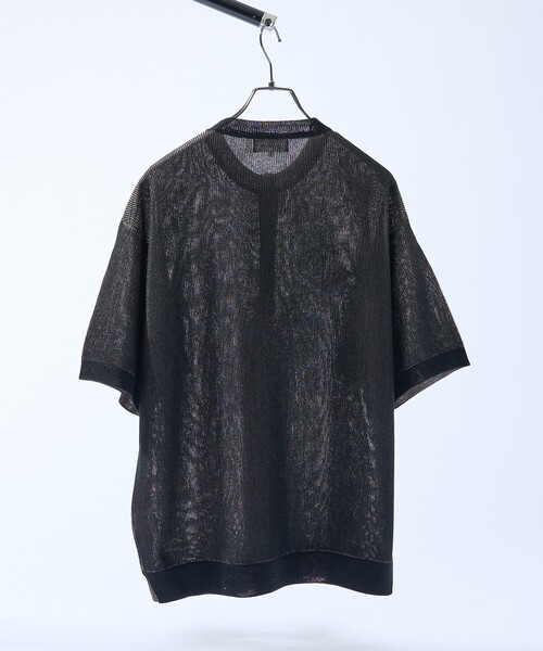ABAHOUSE(アバハウス)の「ドライタッチ ヘンリーネック シアーニットTシャツ(Tシャツ/カットソー・メンズ・ブルー系その他/オフホワイト/ベージュ系その他/ブラック・46/48)」の18枚目の写真