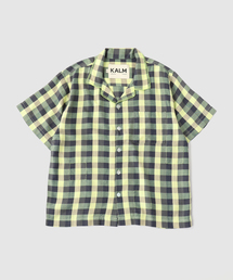 KALM / カーム Contrast Stitch Pah-Kaow Mah camp shirt