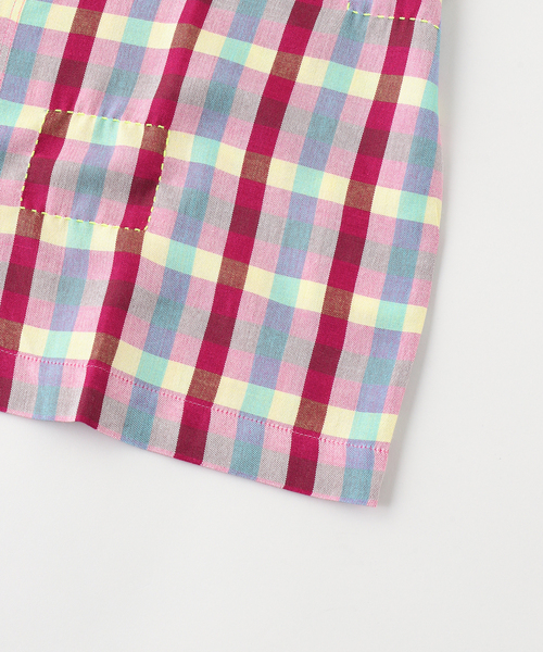 JOURNAL STANDARD（ジャーナルスタンダード）の「KALM / カーム Contrast Stitch Pah-Kaow Mah camp shirt（シャツ/ブラウス・メンズ・グリーン/ピンク・MEDIUM/SMALL）」の6枚目の写真