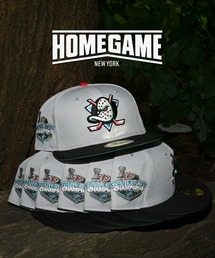 NEW ERA（ニューエラ）の「ニューエラ【NEW ERA】- アナハイム・ダックス キャップ HOMEGAME別注【Anaheim Ducks 59Fifty Stanley Cup Champions 2007 Gray/Black】（キャップ）」
