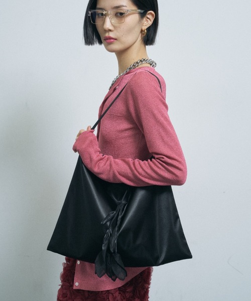 yae（ヤエ）の「Tulip bag / チューリップバッグ（トートバッグ・レディース・ナチュラル/ブラック・FREE）」の13枚目の写真