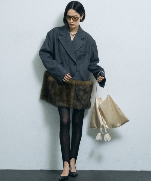 yae（ヤエ）の「Tulip bag / チューリップバッグ（トートバッグ・レディース・ナチュラル/ブラック・FREE）」の10枚目の写真