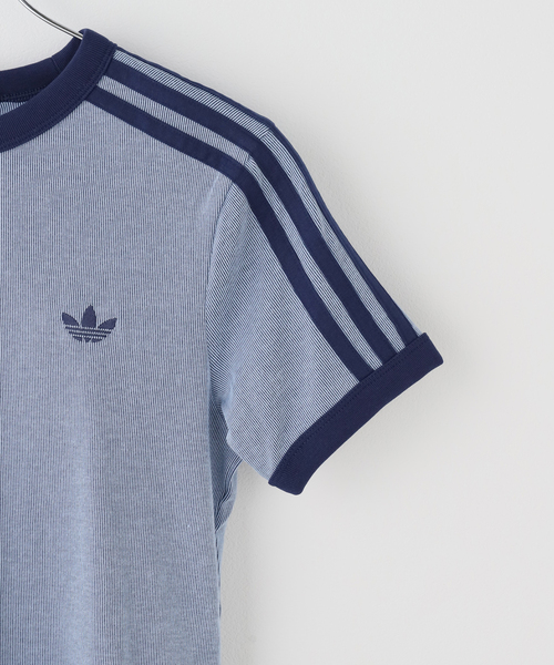 adidas Originals(アディダスオリジナルス)の「adidas originals / アディダス オリジナルス HEATHER 3S CALI TEE(Tシャツ/カットソー・レディース・ネイビー・MEDIUM)」の4枚目の写真