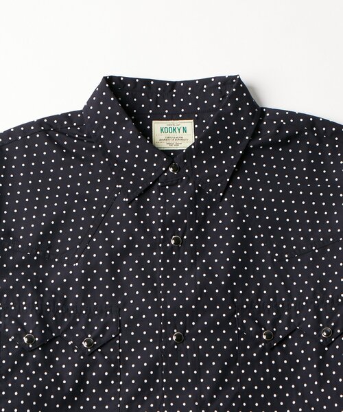 WHO'S WHO gallery(フーズフーギャラリー)の「【26AW LOOK掲載・KOOKY'N】SCORPION DOT L/Sシャツ(シャツ/ブラウス・メンズ・ベージュ/ネイビー/ブラウン・LARGE/MEDIUM)」の13枚目の写真