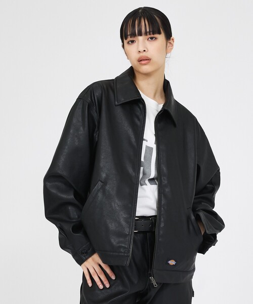 Dickies(ディッキーズ)の「【Dickies / ディッキーズ】フェイクレザー アイゼンハワージャケット / 2026A/W / DJ2011 FAKE LEATHER(ブルゾン・メンズ・ブラック・M/L)」の5枚目の写真