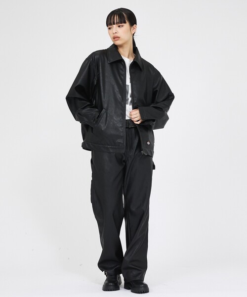 Dickies(ディッキーズ)の「【Dickies / ディッキーズ】フェイクレザー アイゼンハワージャケット / 2026A/W / DJ2011 FAKE LEATHER(ブルゾン・メンズ・ブラック・M/L)」の7枚目の写真