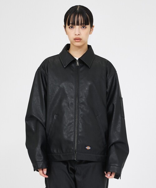Dickies(ディッキーズ)の「【Dickies / ディッキーズ】フェイクレザー アイゼンハワージャケット / 2026A/W / DJ2011 FAKE LEATHER(ブルゾン・メンズ・ブラック・M/L)」の8枚目の写真