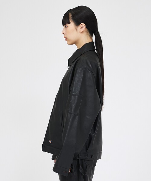 Dickies(ディッキーズ)の「【Dickies / ディッキーズ】フェイクレザー アイゼンハワージャケット / 2026A/W / DJ2011 FAKE LEATHER(ブルゾン・メンズ・ブラック・M/L)」の9枚目の写真