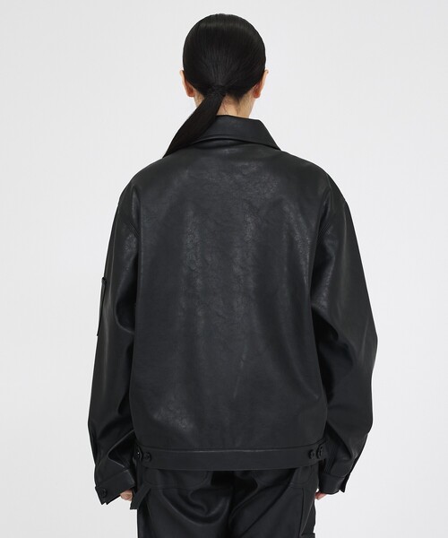 Dickies(ディッキーズ)の「【Dickies / ディッキーズ】フェイクレザー アイゼンハワージャケット / 2026A/W / DJ2011 FAKE LEATHER(ブルゾン・メンズ・ブラック・M/L)」の10枚目の写真
