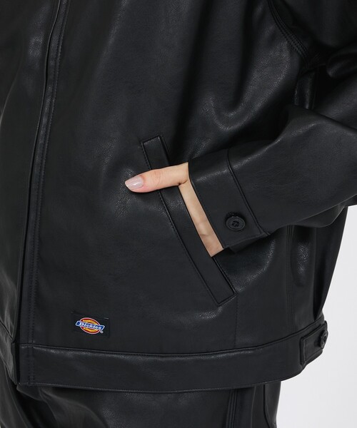 Dickies(ディッキーズ)の「【Dickies / ディッキーズ】フェイクレザー アイゼンハワージャケット / 2026A/W / DJ2011 FAKE LEATHER(ブルゾン・メンズ・ブラック・M/L)」の12枚目の写真