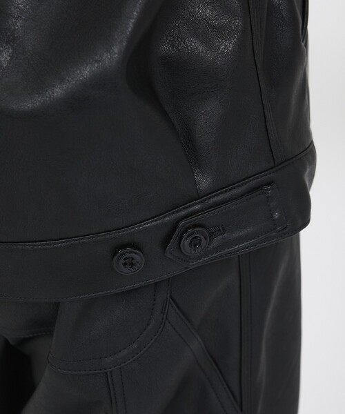 Dickies(ディッキーズ)の「【Dickies / ディッキーズ】フェイクレザー アイゼンハワージャケット / 2026A/W / DJ2011 FAKE LEATHER(ブルゾン・メンズ・ブラック・M/L)」の15枚目の写真