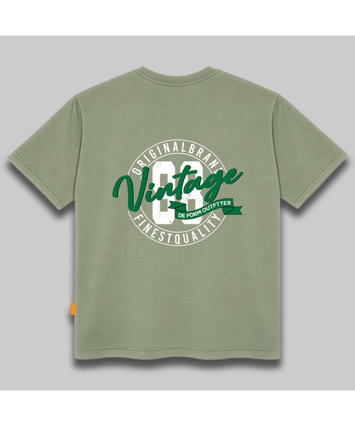 LLAMO(エラモ)の「ビンテージ88 半袖Tシャツ 男女共用 ビッグサイズ(Tシャツ/カットソー・メンズ・ブラック/ネイビー/カーキ/ダークインディゴブルー・SMALL/MEDIUM/LARGE/X-LARGE/2XL/4XL/3XL)」の2枚目の写真