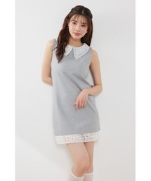 バストクロスドレープOワンピース 夏服（ワンピース）｜rienda
