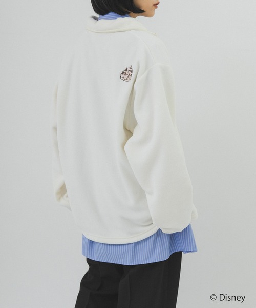 KBF（ケイビーエフ）の「別注/Disney/フリースカットソー（Tシャツ/カットソー・レディース・チャコールグレー/アイボリー・ONE）」の6枚目の写真