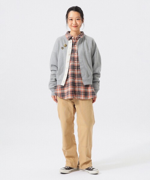 BEAMS BOY(ビームスボーイ)の「スウェット ミリタリー カーディガン(カーディガン/ボレロ・レディース・グレー/ブラック/オートミール・2/1/0)」の11枚目の写真