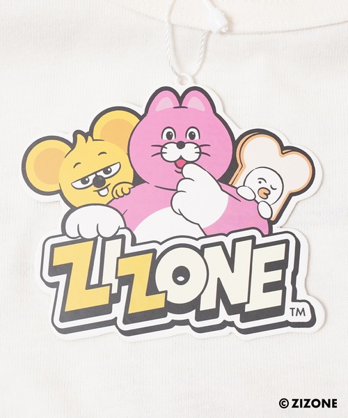 1111clothing（ワンフォークロージング）の「【ZIZONE / ジゾーン】Flock Print Tee / フロッキープリント Tシャツ バックプリント ビッグシルエット（Tシャツ/カットソー・レディース・クリーム/ネイビー・M/S/L）」の20枚目の写真