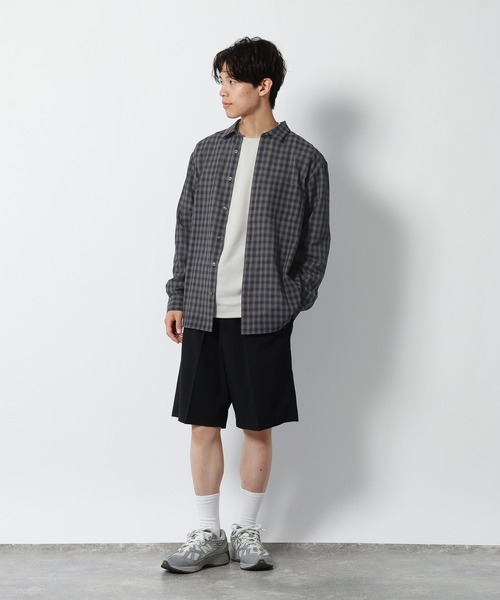 GLOBAL WORK(グローバルワーク)の「チェックシャツ/長袖/1042971(シャツ/ブラウス・メンズ・ブラック/ベージュ・X-LARGE/LARGE/MEDIUM/SMALL)」の3枚目の写真