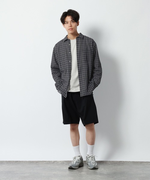 GLOBAL WORK(グローバルワーク)の「チェックシャツ/長袖/1042971(シャツ/ブラウス・メンズ・ブラック/ベージュ・X-LARGE/LARGE/MEDIUM/SMALL)」の4枚目の写真