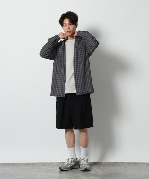 GLOBAL WORK(グローバルワーク)の「チェックシャツ/長袖/1042971(シャツ/ブラウス・メンズ・ブラック/ベージュ・X-LARGE/LARGE/MEDIUM/SMALL)」の5枚目の写真