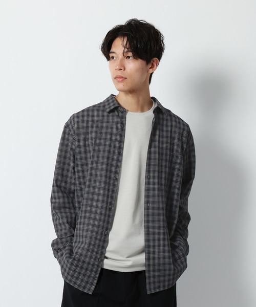 GLOBAL WORK(グローバルワーク)の「チェックシャツ/長袖/1042971(シャツ/ブラウス・メンズ・ブラック/ベージュ・X-LARGE/LARGE/MEDIUM/SMALL)」の7枚目の写真