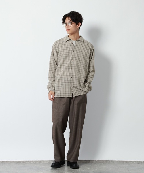 GLOBAL WORK(グローバルワーク)の「チェックシャツ/長袖/1042971(シャツ/ブラウス・メンズ・ブラック/ベージュ・X-LARGE/LARGE/MEDIUM/SMALL)」の10枚目の写真