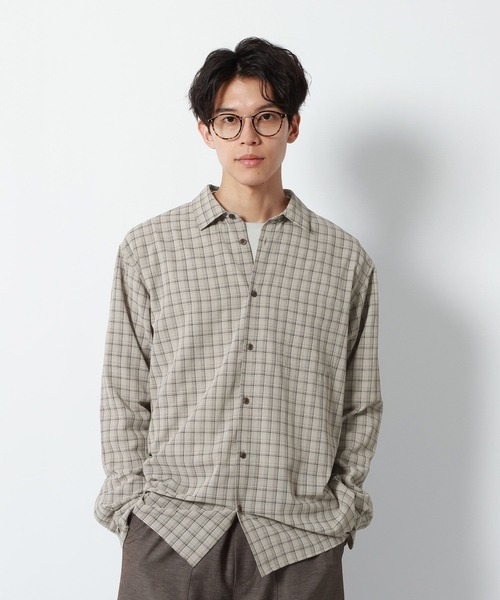 GLOBAL WORK(グローバルワーク)の「チェックシャツ/長袖/1042971(シャツ/ブラウス・メンズ・ブラック/ベージュ・X-LARGE/LARGE/MEDIUM/SMALL)」の11枚目の写真