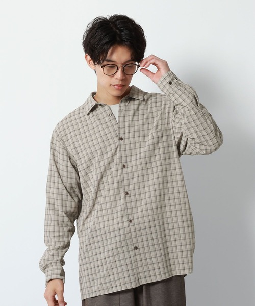 GLOBAL WORK(グローバルワーク)の「チェックシャツ/長袖/1042971(シャツ/ブラウス・メンズ・ブラック/ベージュ・X-LARGE/LARGE/MEDIUM/SMALL)」の14枚目の写真