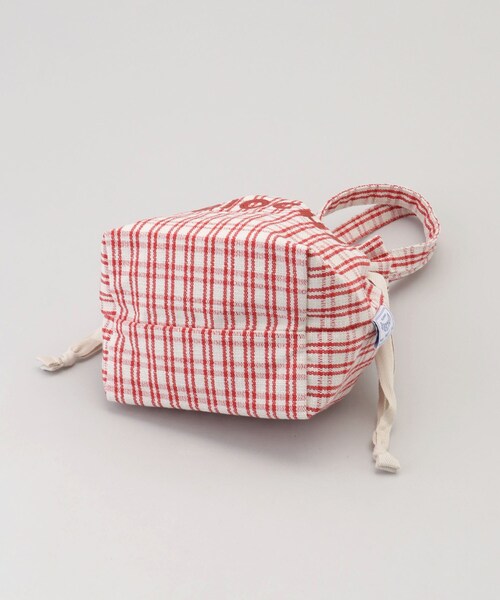 212 KITCHEN STORE(トゥワントゥキッチンストア)の「フレンチエピスリークール巾着トート CHECK/RED(キッチンツール・レディース・その他・00)」の5枚目の写真