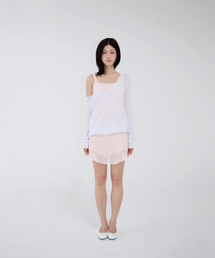 CLOUD V-NECK SHELL WHITE