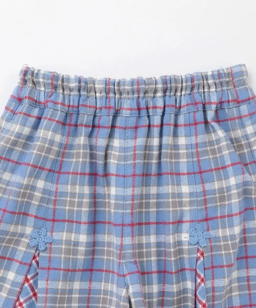KP(ケーピー)の「プリーツチェックキュロット(その他パンツ・キッズ・ピンク/ライトブルーグレー・100cm/110cm/90cm/140cm/130cm/120cm)」の4枚目の写真
