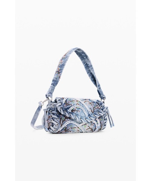 Desigual(デシグアル)の「Artistic Print Shoulder Bag / アーティスティック プリント ショルダーバッグ(ハンドバッグ・レディース・ブルー・FREE)」の1枚目の写真