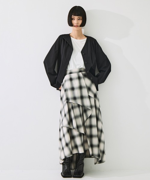 STUDIOUS(ステュディオス)の「Form Peplum Tops(Tシャツ/カットソー・レディース・ダークインディゴブルー/ブラック・FREE)」の12枚目の写真