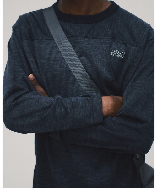 SEDAN ALL-PURPOSE(セダンオールパーパス)の「SEDAN ALL-PURPOSE | ウールジャージー 長袖フットボールTシャツ MEN(Tシャツ/カットソー・メンズ・チャコール/ブラック・XL/L)」の10枚目の写真
