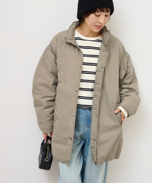 THE NORTH FACE(ザノースフェイス)の「《追加》【THE NORTH FACE】オルタレーションゼファーシェルハーフコート(ダウンジャケット/コート・レディース・グレー/ブラック・MEDIUM)」の2枚目の写真