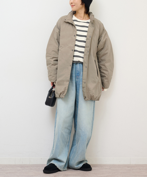 THE NORTH FACE(ザノースフェイス)の「《追加》【THE NORTH FACE】オルタレーションゼファーシェルハーフコート(ダウンジャケット/コート・レディース・グレー/ブラック・MEDIUM)」の13枚目の写真