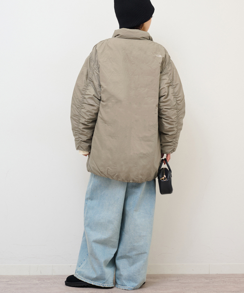 THE NORTH FACE(ザノースフェイス)の「《追加》【THE NORTH FACE】オルタレーションゼファーシェルハーフコート(ダウンジャケット/コート・レディース・グレー/ブラック・MEDIUM)」の15枚目の写真
