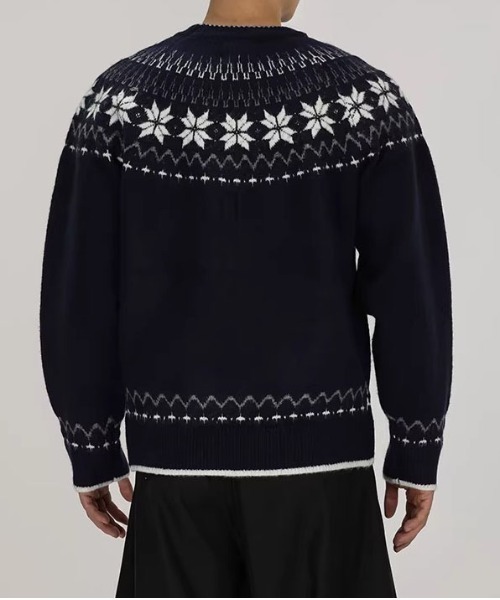 DOUBLE STEAL(ダブルスティール)の「DSノルディック柄クルーネックニット(ニット/セーター・メンズ・ネイビー/グレー・X-LARGE/LARGE/MEDIUM)」の6枚目の写真