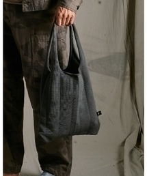 wjk（ダヴルジェイケイ）の「stripe knit bag（エコバッグ/サブバッグ）」