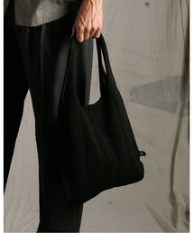 wjk（ダヴルジェイケイ）の「stripe knit bag（エコバッグ/サブバッグ）」