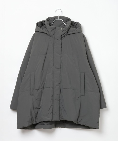 LEPSIM(レプシィム)の「【産前・産後対応】マタニティ/エアサーマルAラインコート 911207(その他アウター・レディース・ブラック/チャコールグレー・FREE)」の2枚目の写真