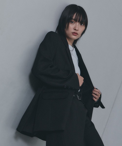 PAGEBOY(ページボーイ)の「クラシックボクシージャケット【セットアップ対応】(テーラードジャケット・レディース・チェック/ブラウン/ブラック・FREE)」の22枚目の写真