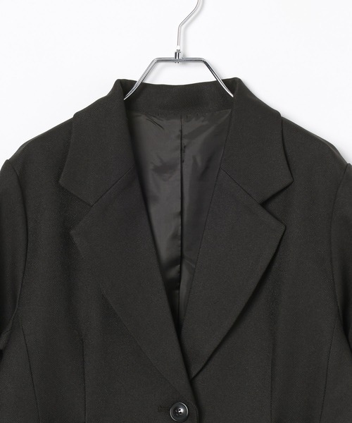 PAGEBOY(ページボーイ)の「クラシックボクシージャケット【セットアップ対応】(テーラードジャケット・レディース・チェック/ブラウン/ブラック・FREE)」の6枚目の写真