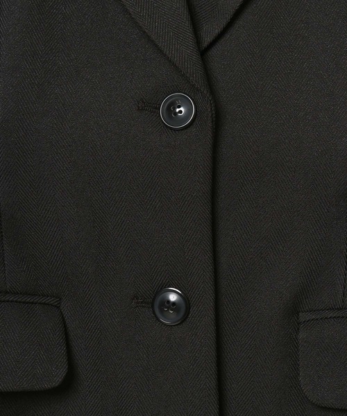 PAGEBOY(ページボーイ)の「クラシックボクシージャケット【セットアップ対応】(テーラードジャケット・レディース・チェック/ブラウン/ブラック・FREE)」の16枚目の写真